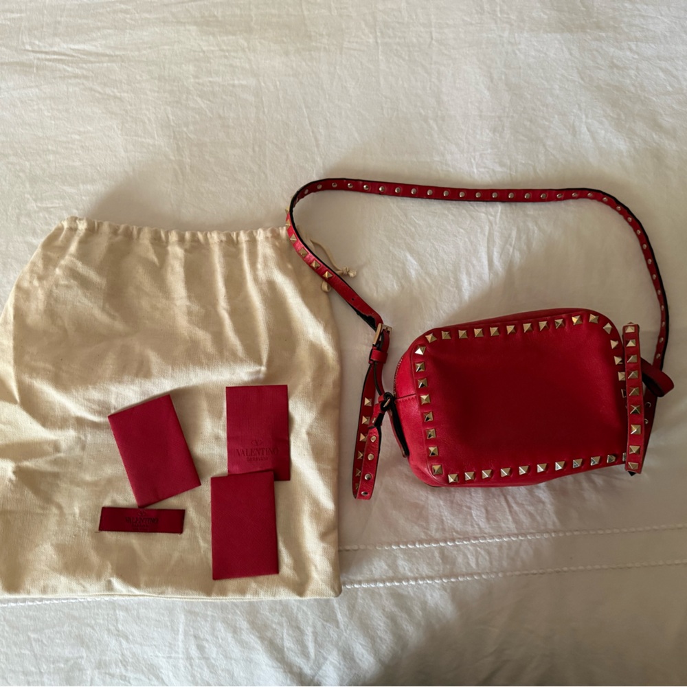 Authentic Valentino Red Studded Bag